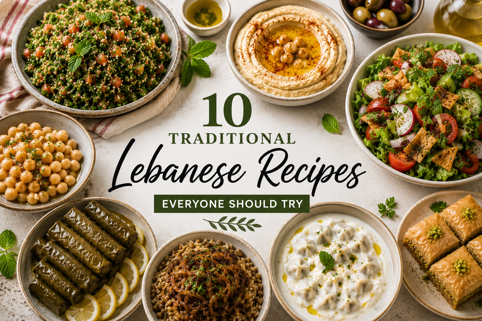 10 Traditional Lebanese Recipes Everyone Should Try